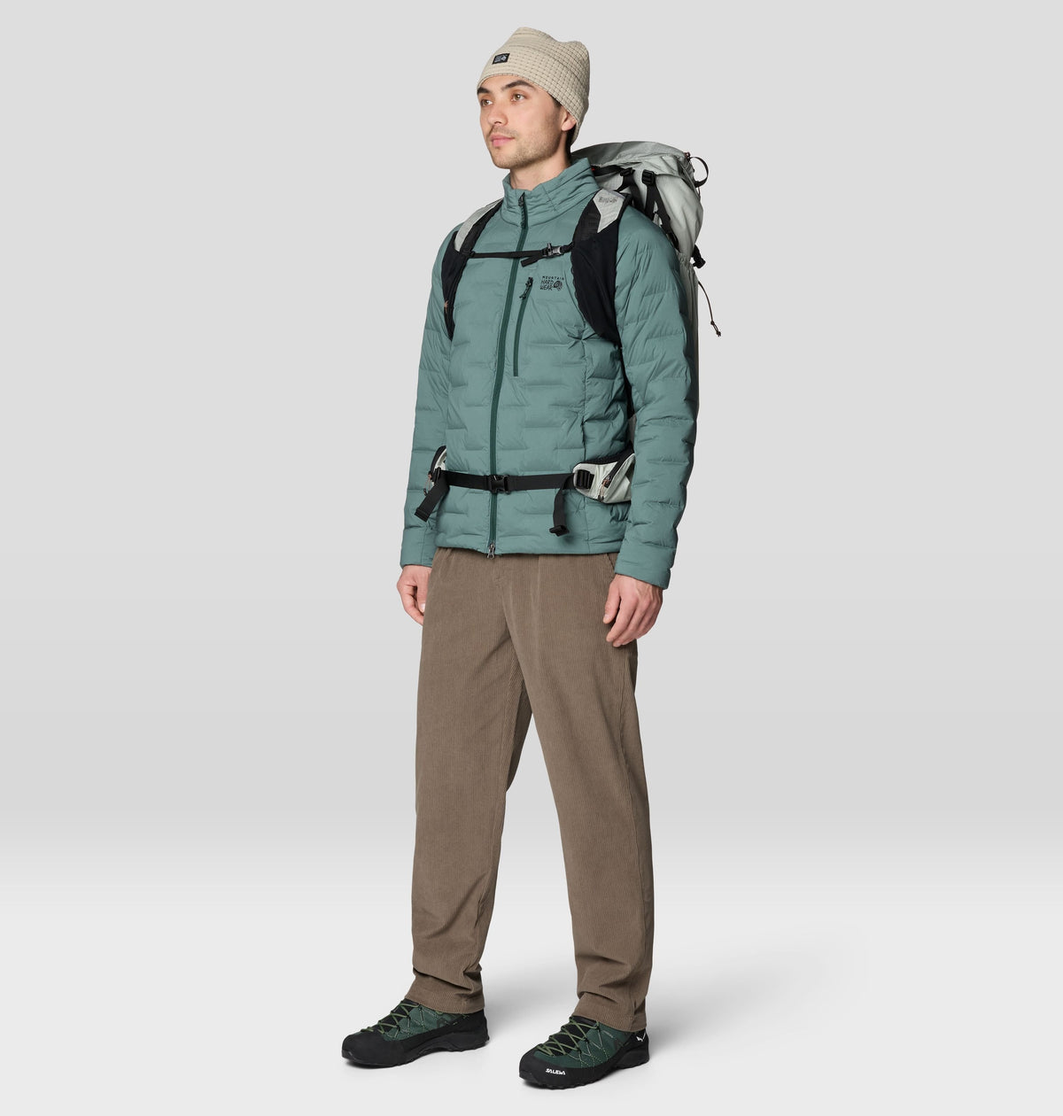 Men's StretchDown™ Jacket in Thunderhead Grey, product view 2