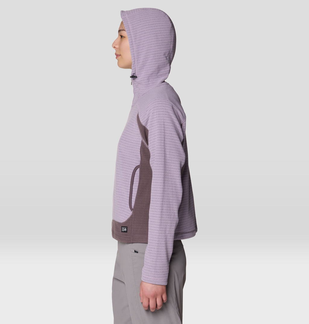 Women's Summit Grid™ Half Zip Hoody in Atmospheric, Purple Sage, product view 4