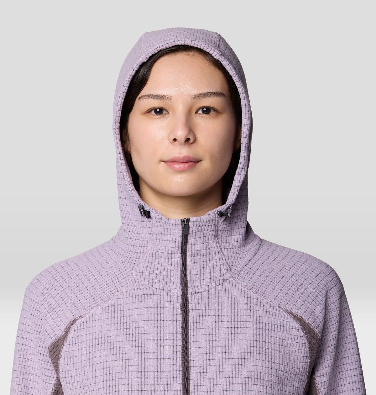 Women's Summit Grid™ Half Zip Hoody in Atmospheric, Purple Sage, product view 6