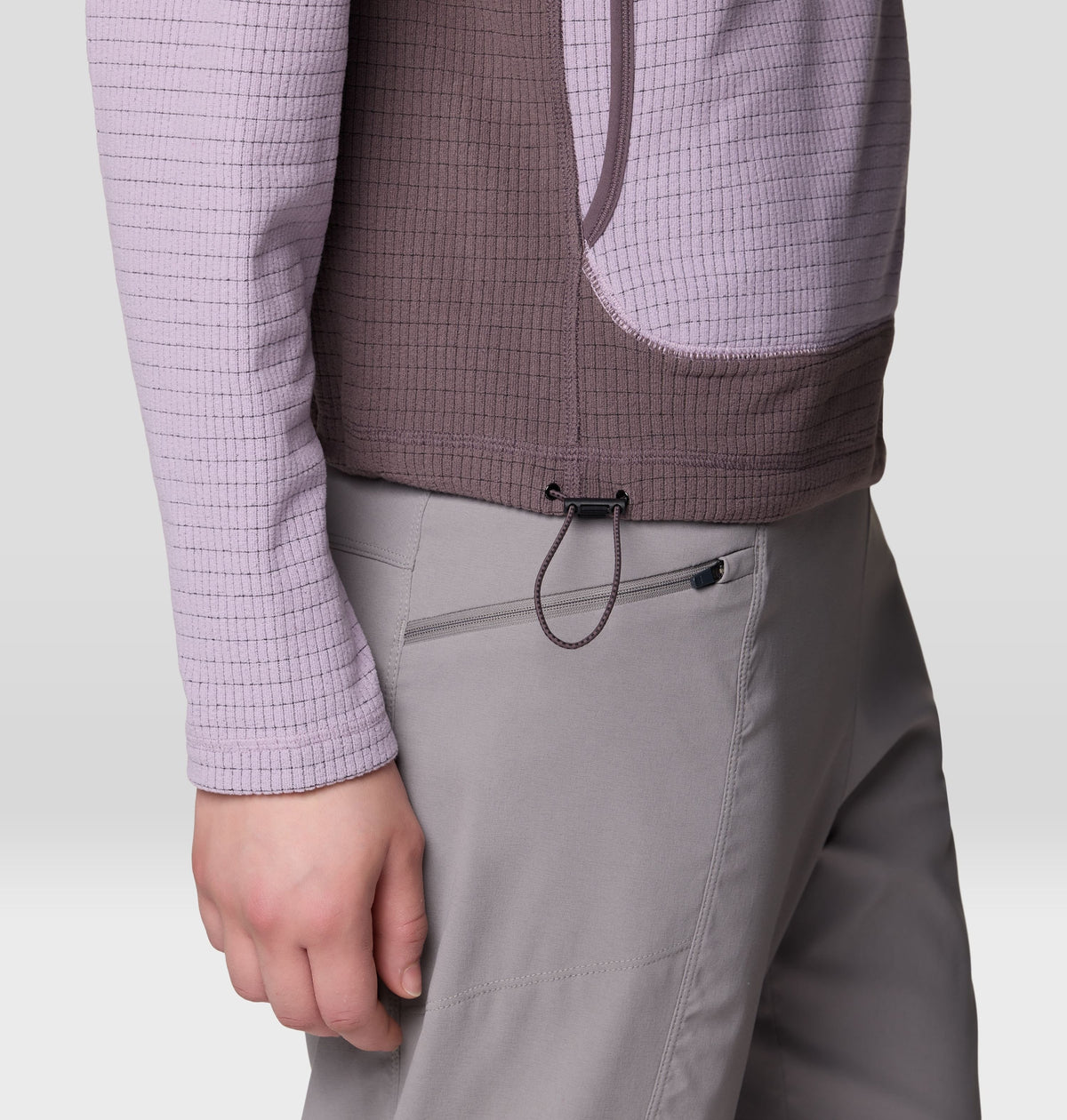 Women's Summit Grid™ Half Zip Hoody in Atmospheric, Purple Sage, product view 8