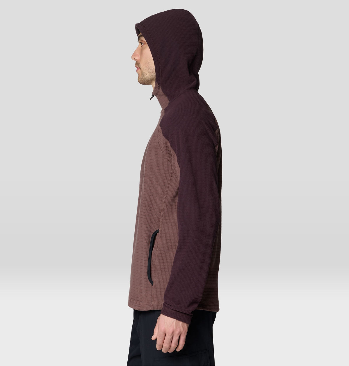 Men's Summit Grid™ Hoody in Carob, product view 3