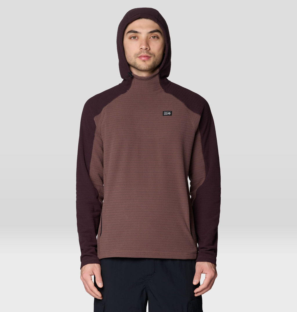 Men's Summit Grid™ Hoody in Carob, product view 4