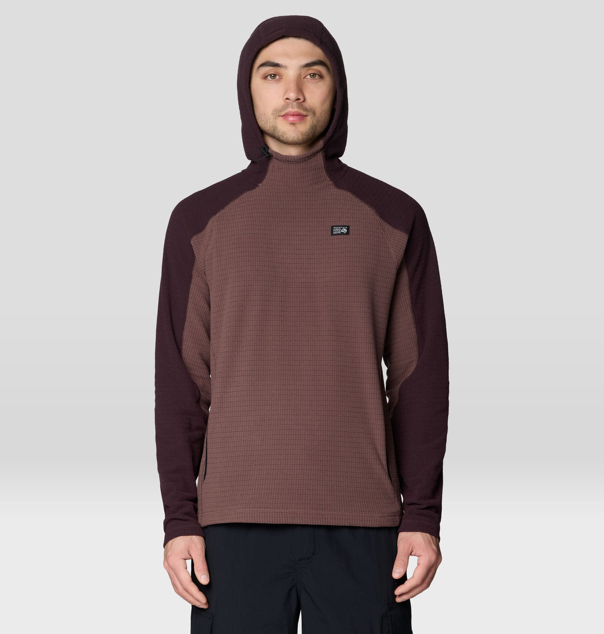 Men's Summit Grid™ Hoody in Carob, product view 4