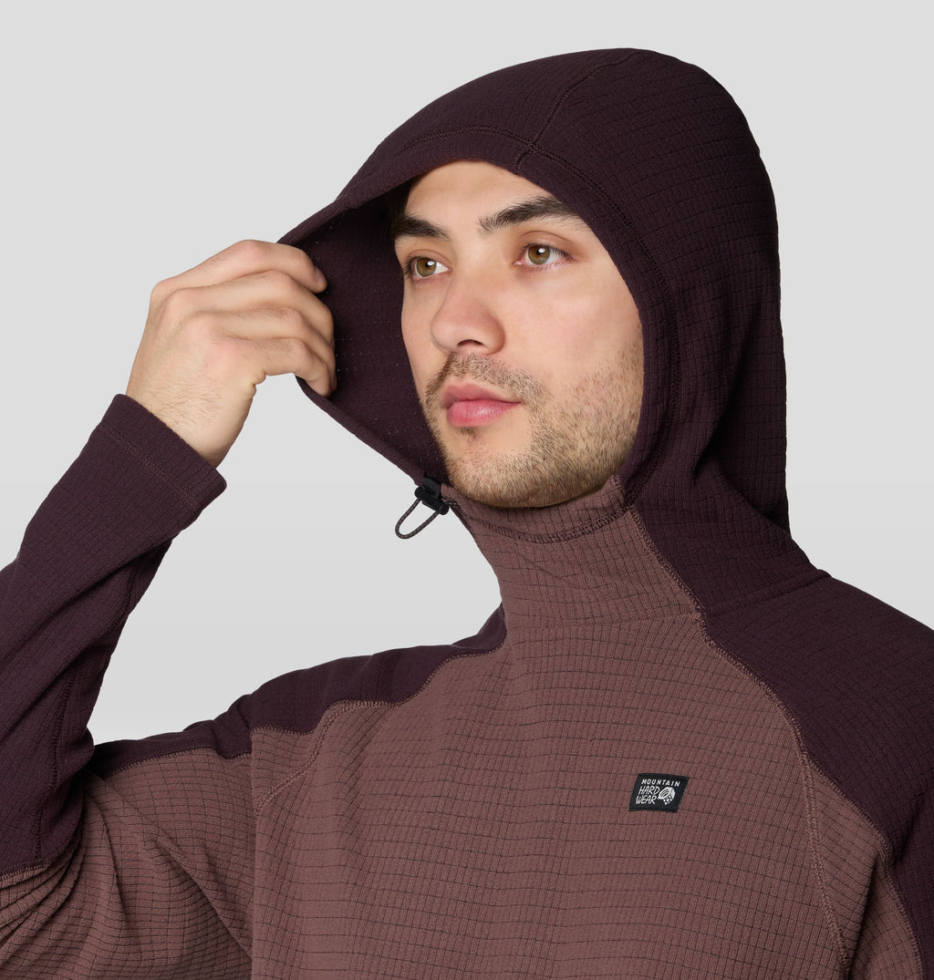 Men's Summit Grid™ Hoody in Carob, product view 6