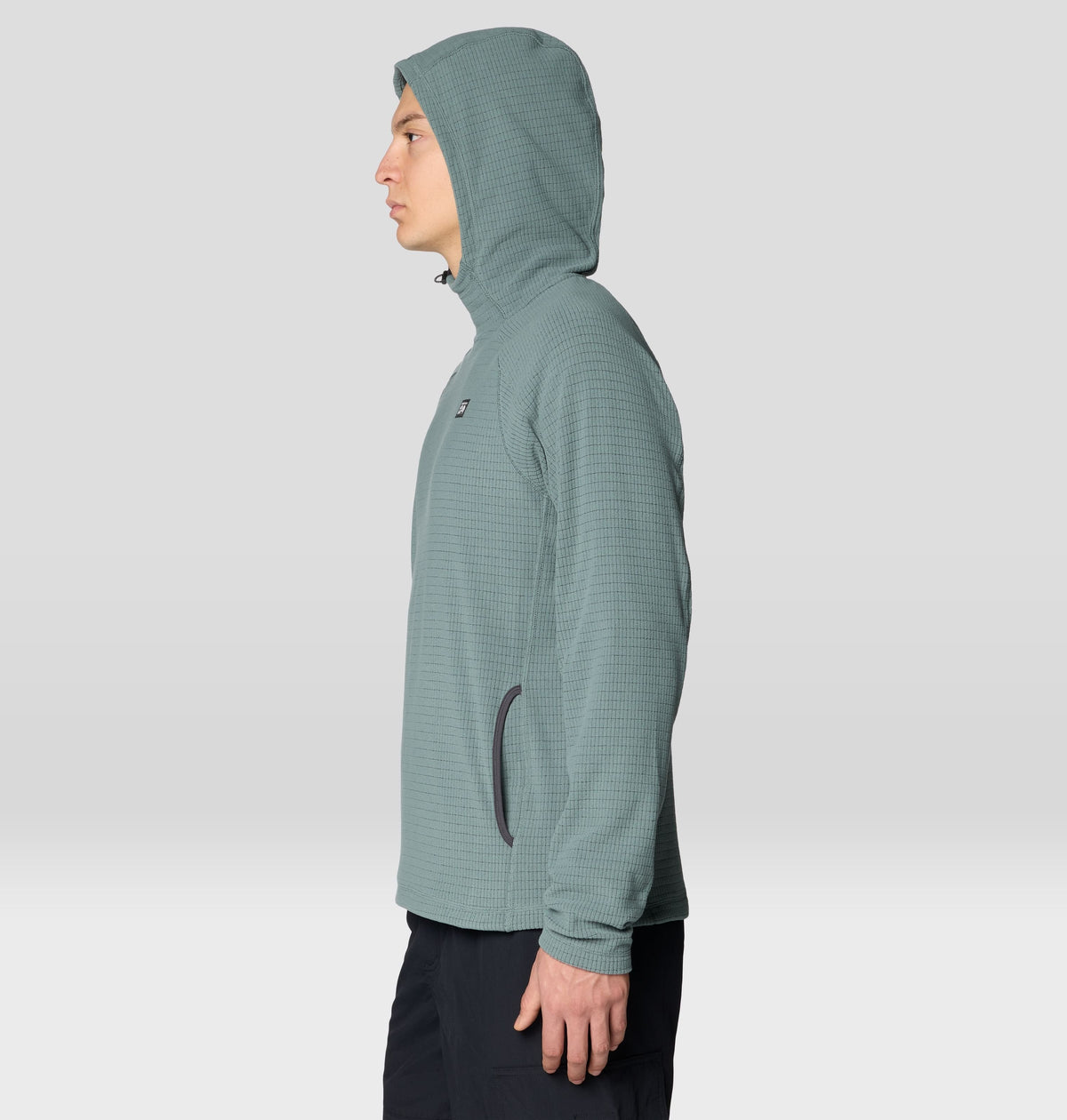 Men's Summit Grid™ Hoody in Thunderhead Grey, product view 3