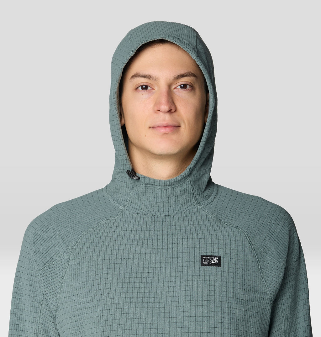 Men's Summit Grid™ Hoody in Thunderhead Grey, product view 4