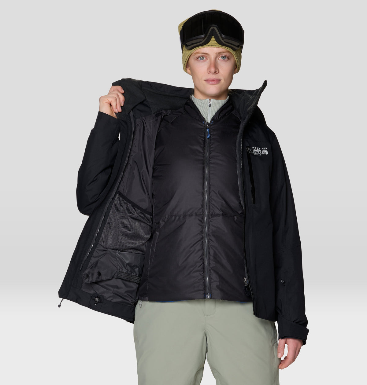 Women's Firefall™ Trifecta Jacket in Black, product view 14