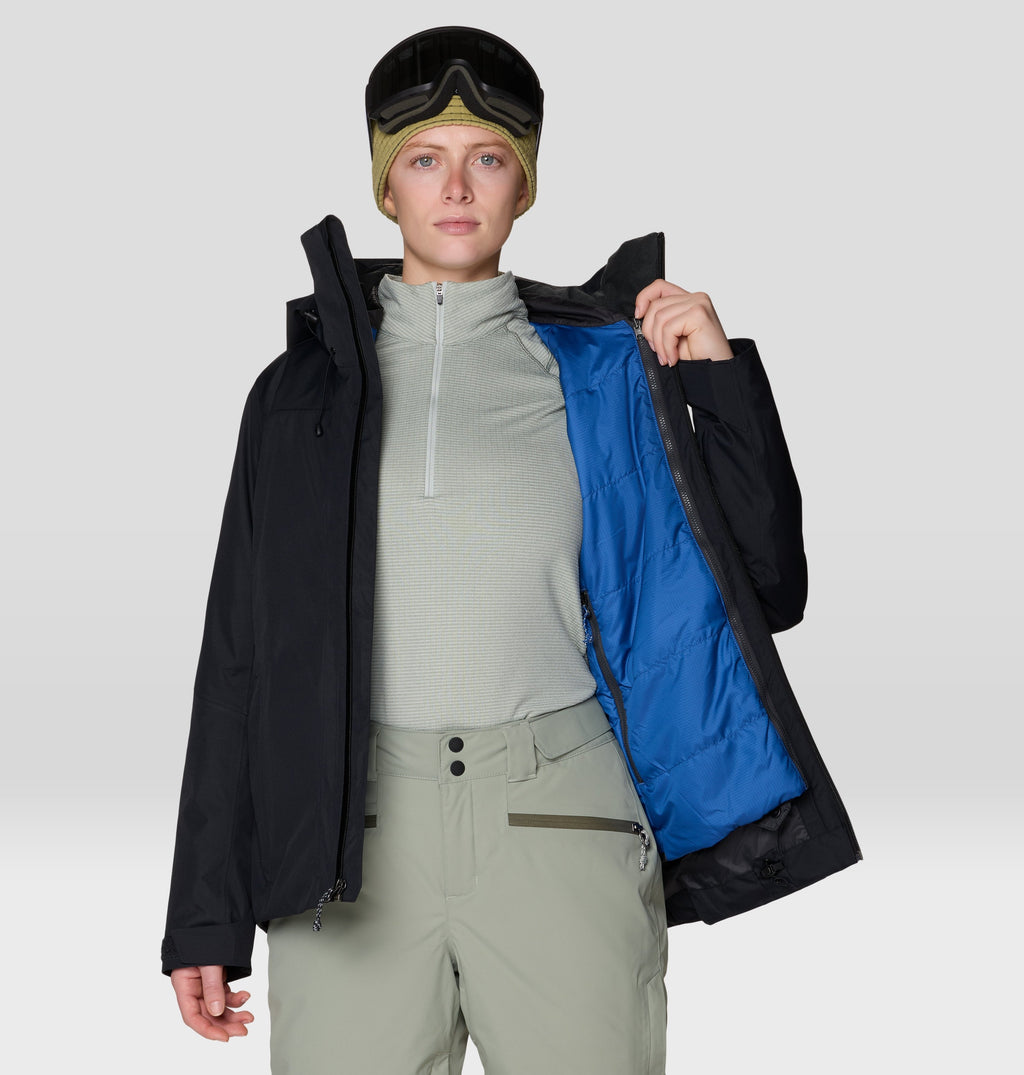 Women's Firefall™ Trifecta Jacket in Black, product view 5