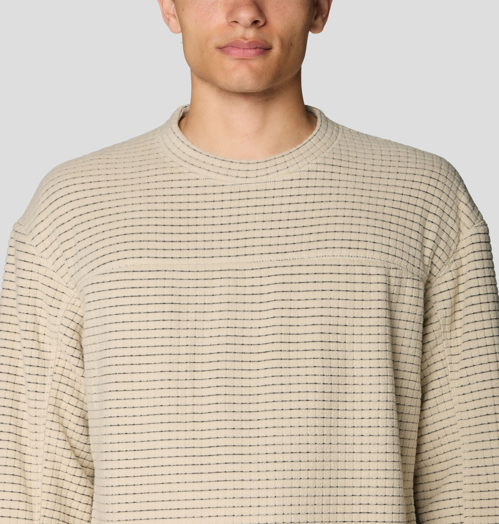 Men's Summit Grid™ Big Grid Pullover Crew in Fossil, product view 7