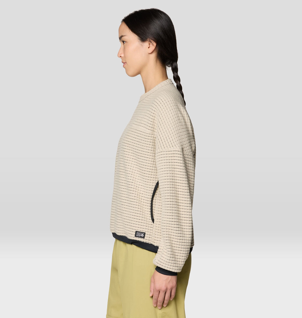 Women's Summit Grid™ Big Grid Crew in Fossil, product view 3