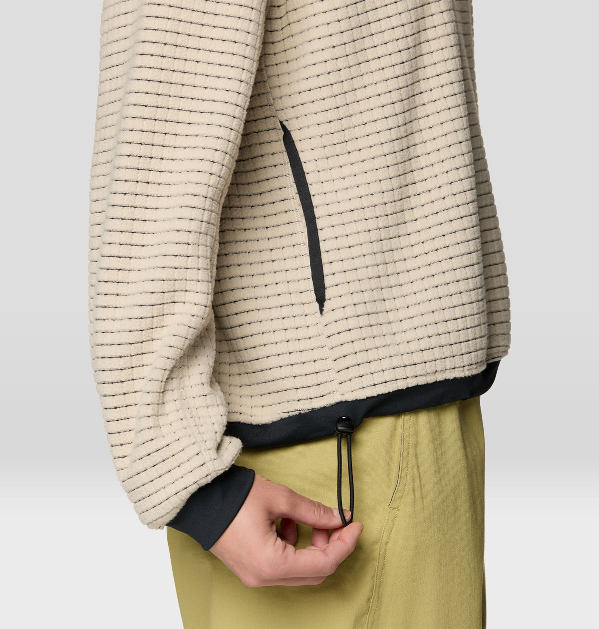 Women's Summit Grid™ Big Grid Crew in Fossil, product view 5