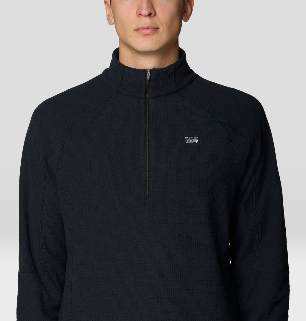 Men's Summit Grid™ Half Zip in Black, product view 4
