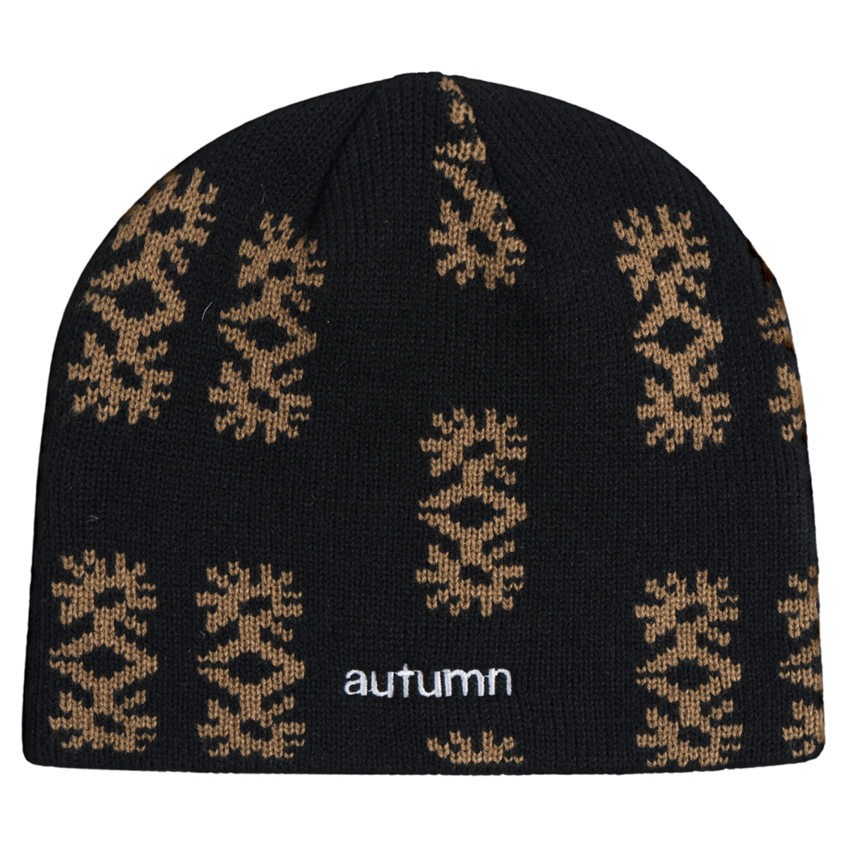 Autumn glyphs in black, front view