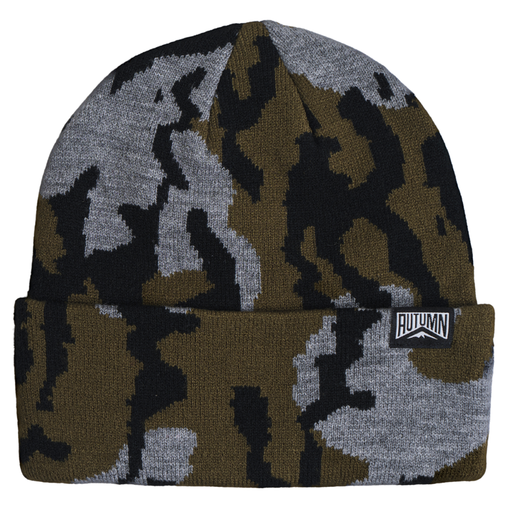 Autumn old growth camo in cement, front view