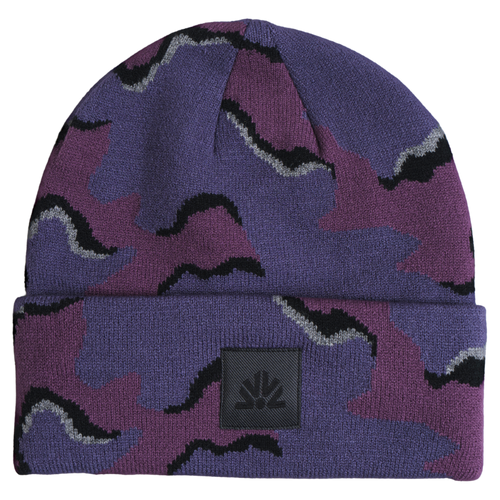 Autumn wavy camo in plum, front view