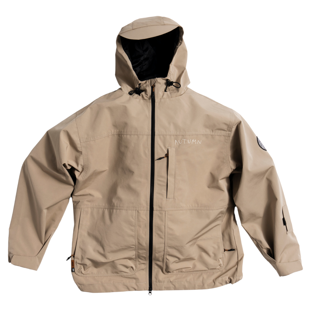 Autumn field jacket in stone, front view
