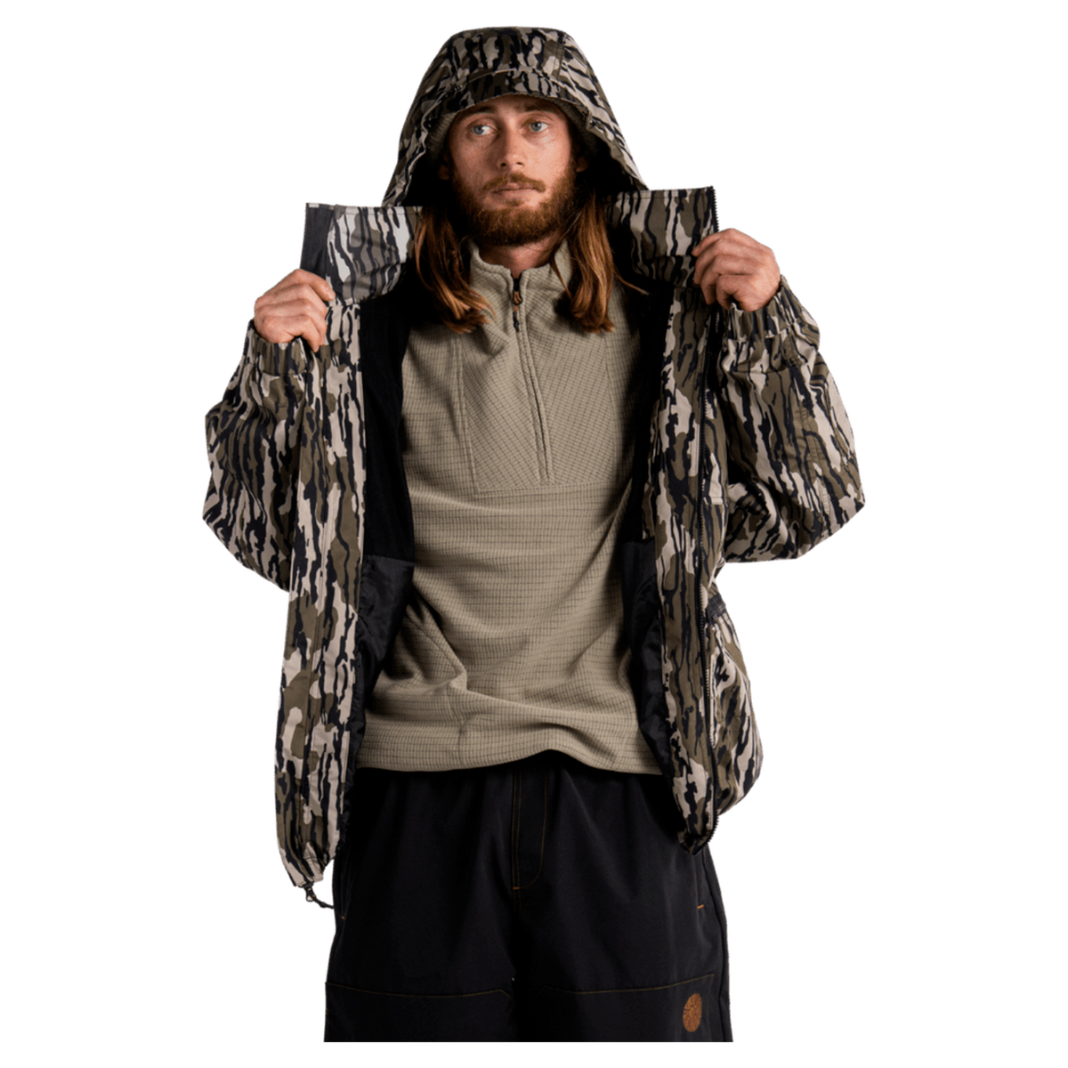 Autumn yard jacket in old growth camo, additional view