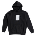 Autumn airtime hooded fleece in black, front view