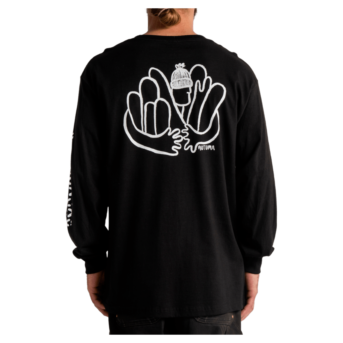 Autumn grif quiver ls tee in black, additional view