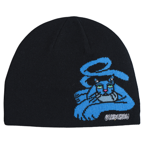 Autumn blue cat by jamie lynn in black, front view