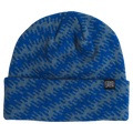 Autumn static camo beanie in midnight, front view