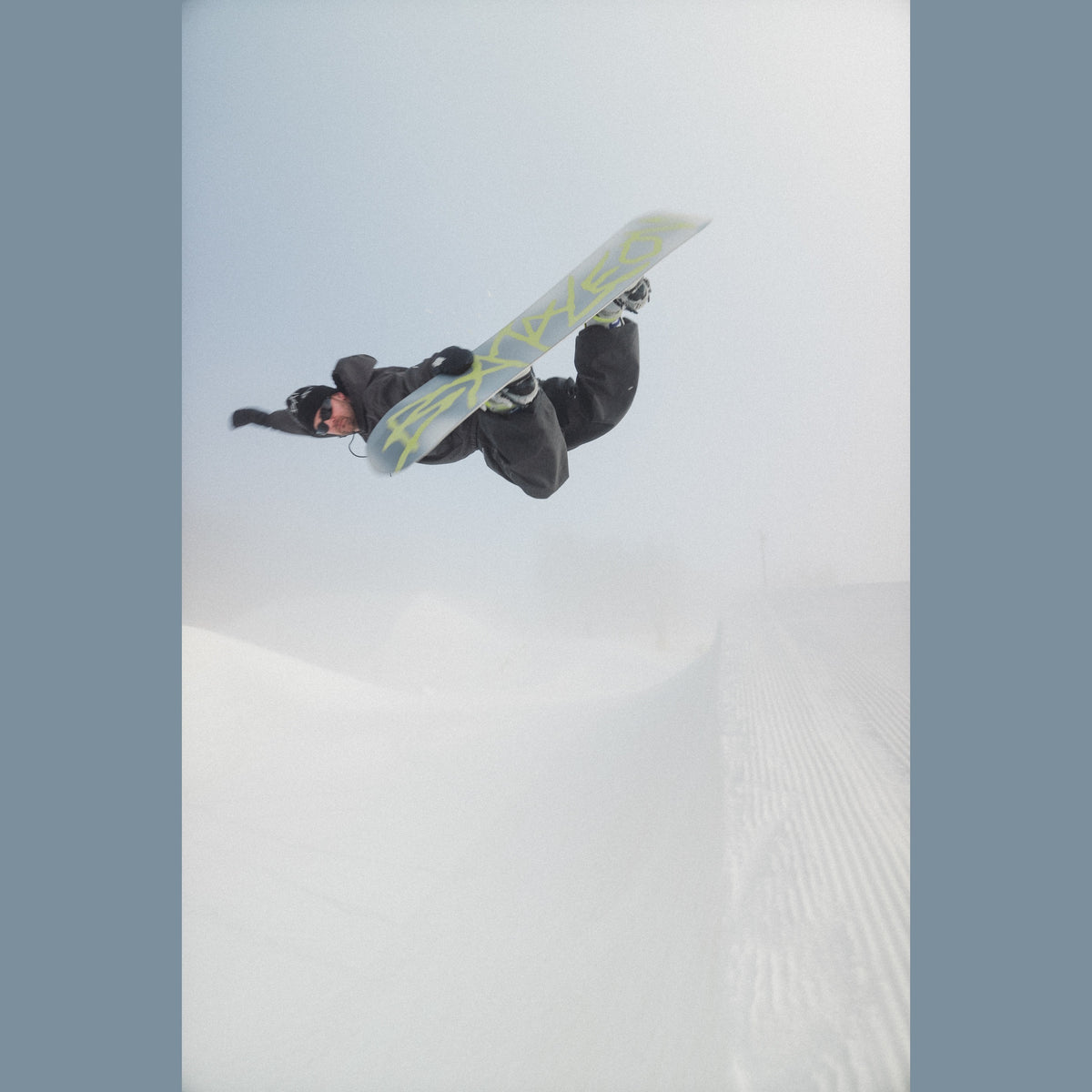 Bataleon Evil Twin Men's Snowboard 2026/27 — rider jumping in snow