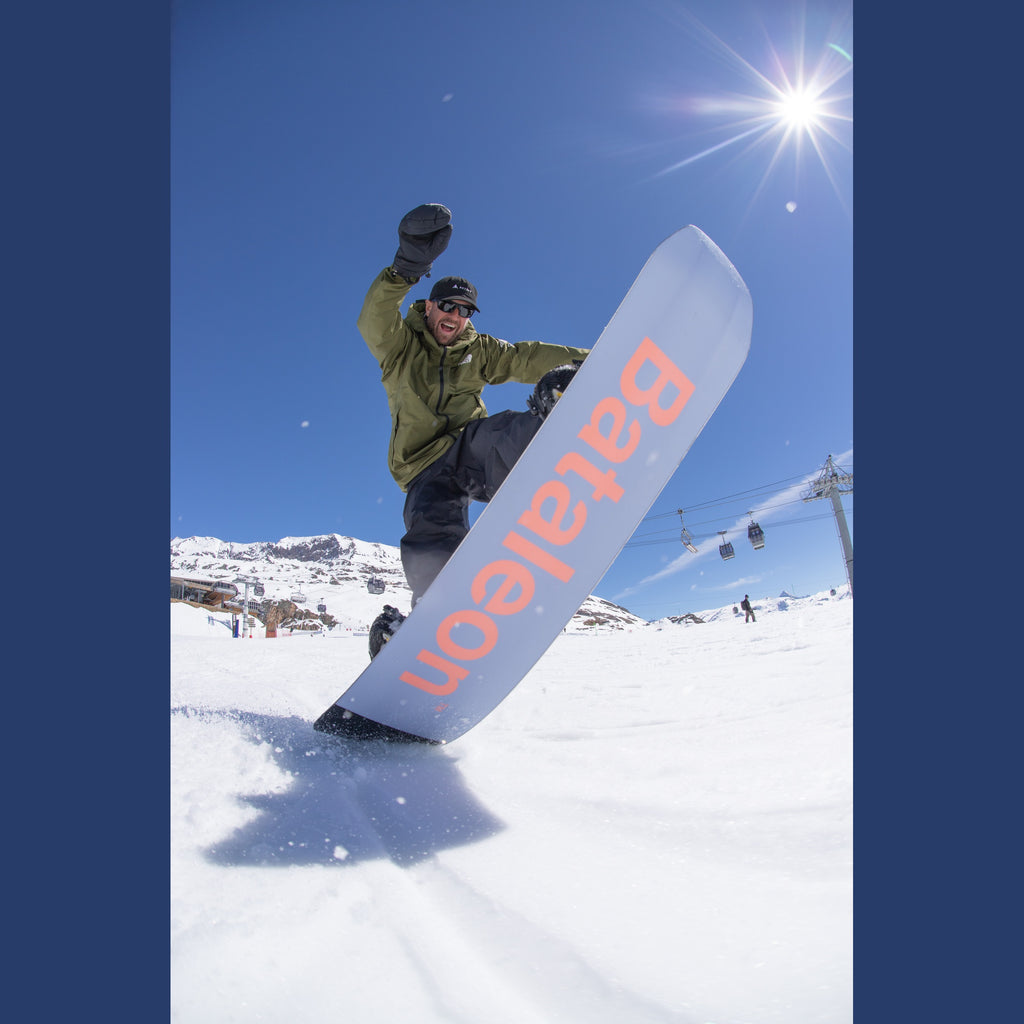 Bataleon Whatever Snowboard 2026/27 — rider pressing the board in snow