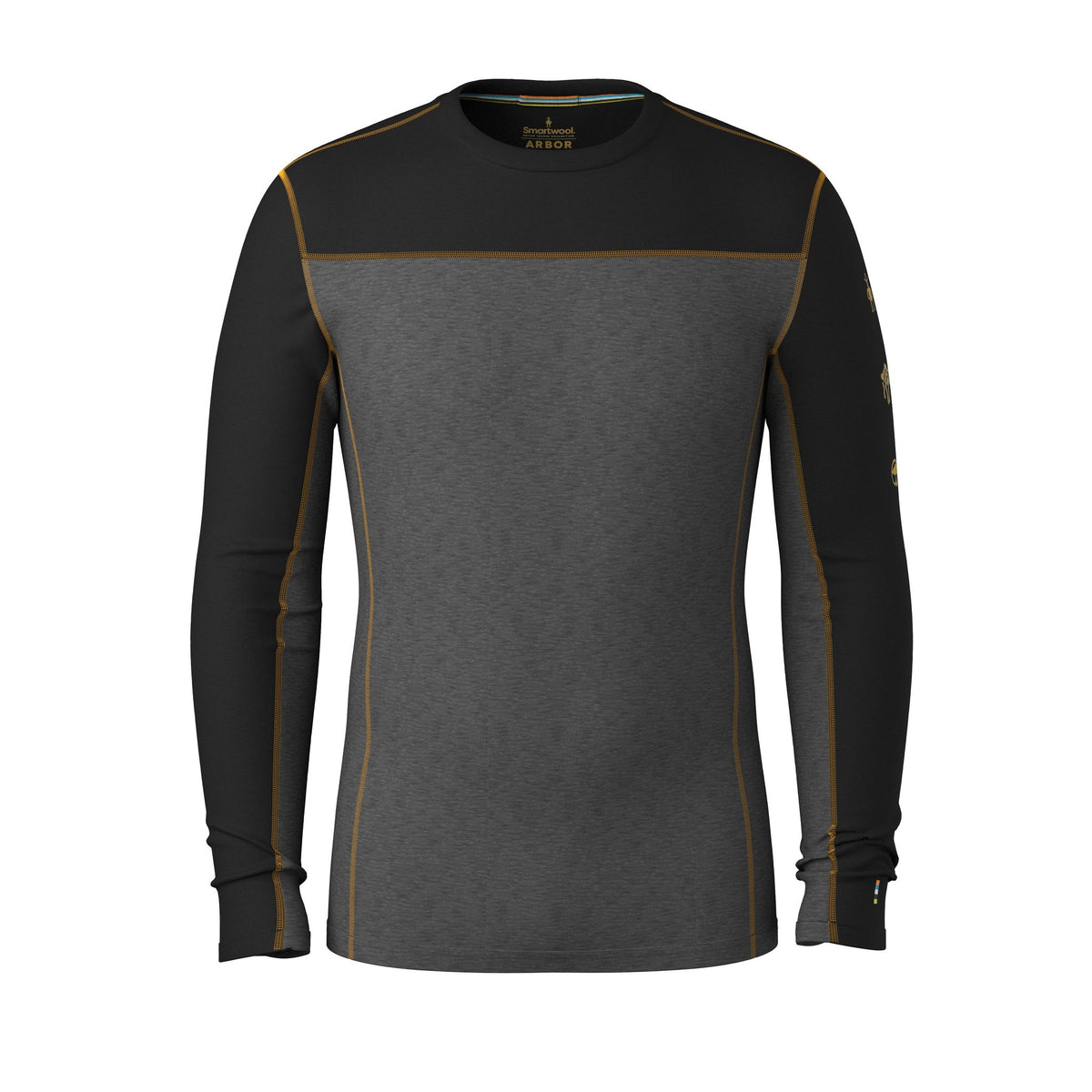 Smartwool, Classic Thermal Merino Base Layer Colorblock Crew, base layers, product view 1