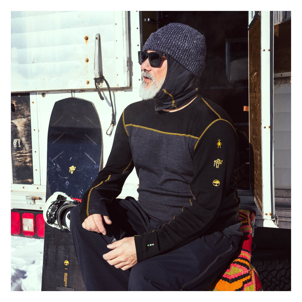 Smartwool, Classic Thermal Merino Base Layer Colorblock Crew, base layers, product view 2