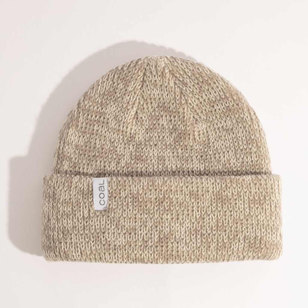 Coal Frena Thick Knit Cuff Beanie in Light Grey Marl