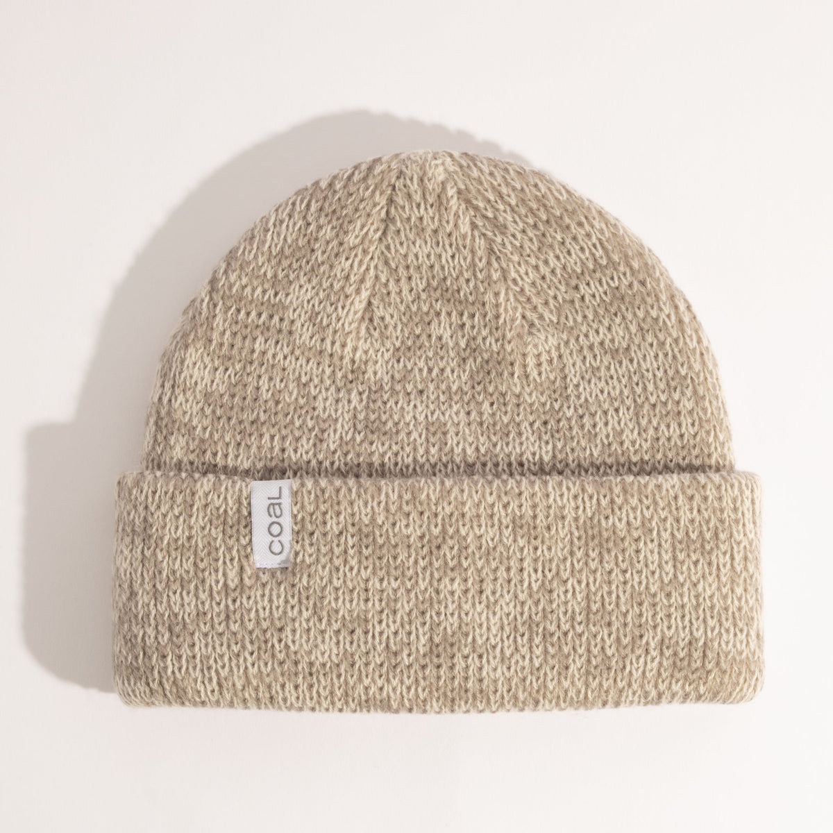 Coal Frena Thick Knit Cuff Beanie in Light Grey Marl
