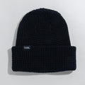 Coal The Crossover Waffle Knit Beanie in Black