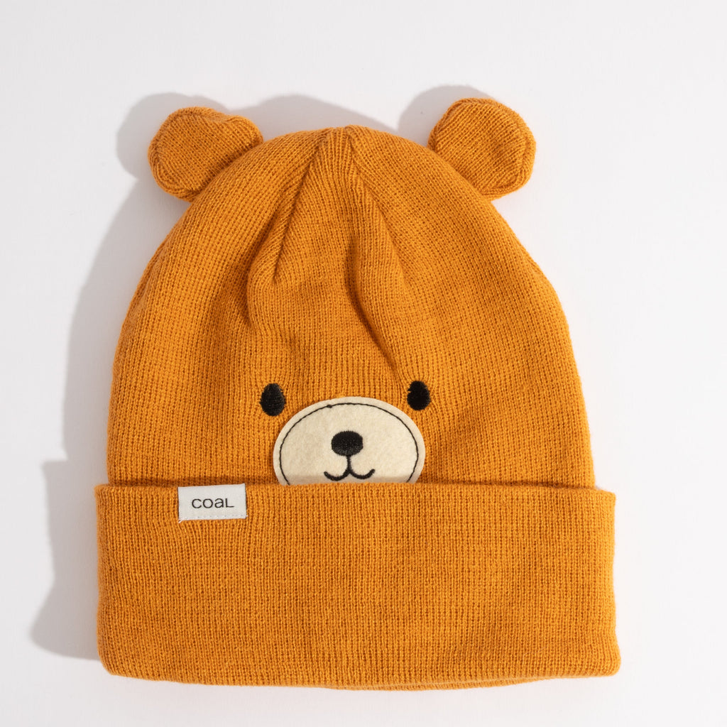 Coal The Wildlings Kids Knit Beanie in Bear