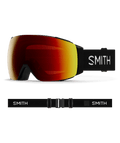 Smith I/O MAG Goggles in Black | ChromaPop Sun Red Mirror