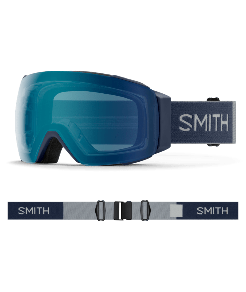 Smith I/O MAG Goggles in Royal Navy | ChromaPop Everyday Blue Mirror