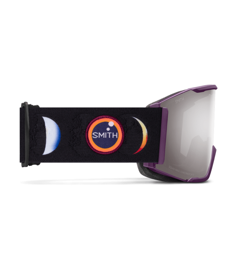 Smith Squad MAG Goggles in Cherry Lacquer Phases | ChromaPop Sun Platinum Mirror alternate view