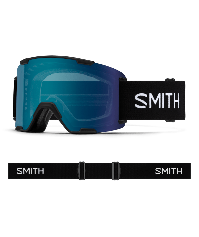 Smith Stash XL Goggles in Black | ChromaPop Everyday Blue Mirror