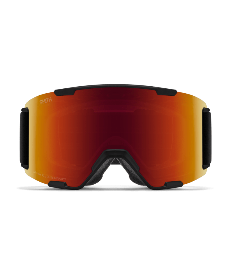 Smith Stash XL Goggles in Black | ChromaPop Sun Red Mirror alternate view