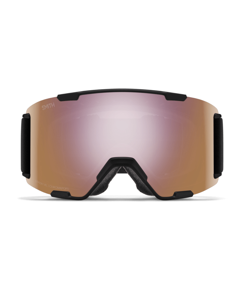 Smith Stash XL Goggles in Black | ChromaPop Everyday Rose Gold Mirror alternate view