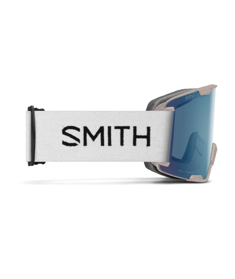 Smith Stash XL Goggles in Raw ReNU Undyed | ChromaPop Everyday Blue Mirror alternate view