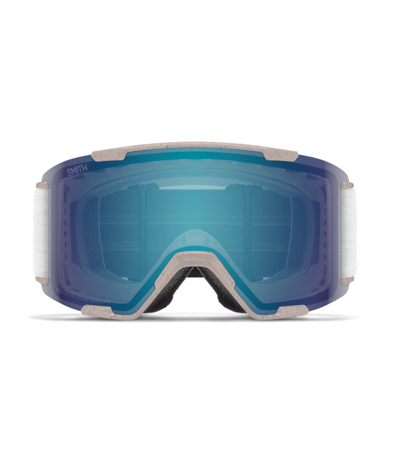 Smith Stash XL Goggles in Raw ReNU Undyed | ChromaPop Everyday Blue Mirror alternate view