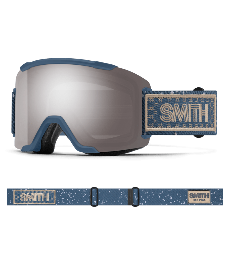 Smith Squad Goggles in Future Grey Warm Steel | ChromaPop Sun Platinum Mirror