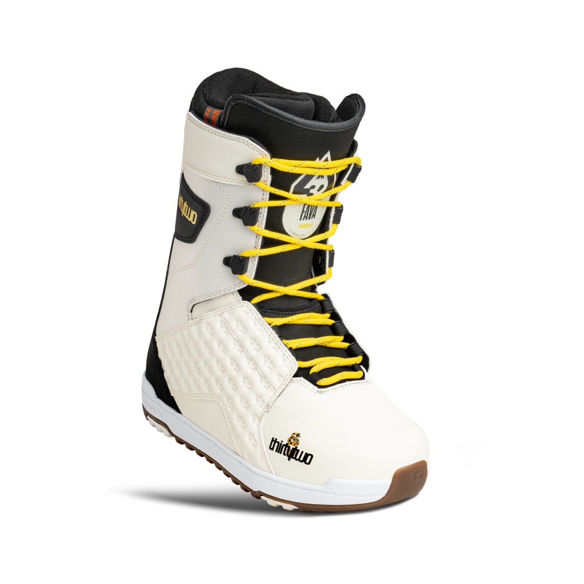 ThirtyTwo 2026/27 Lashed - Pat Fava - White/Black/Yellow: Lashed Fava Front