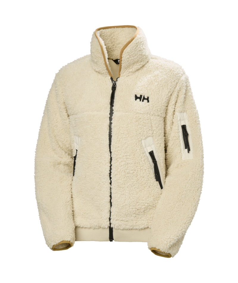 Helly Hansen Women's Moonlit Pile Jacket in Cream, front view. Photo: Helly Hansen