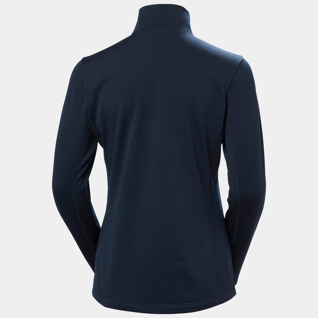 Helly Hansen Women's Versalite Half Zip Fleece in Navy, back view. Photo: Helly Hansen