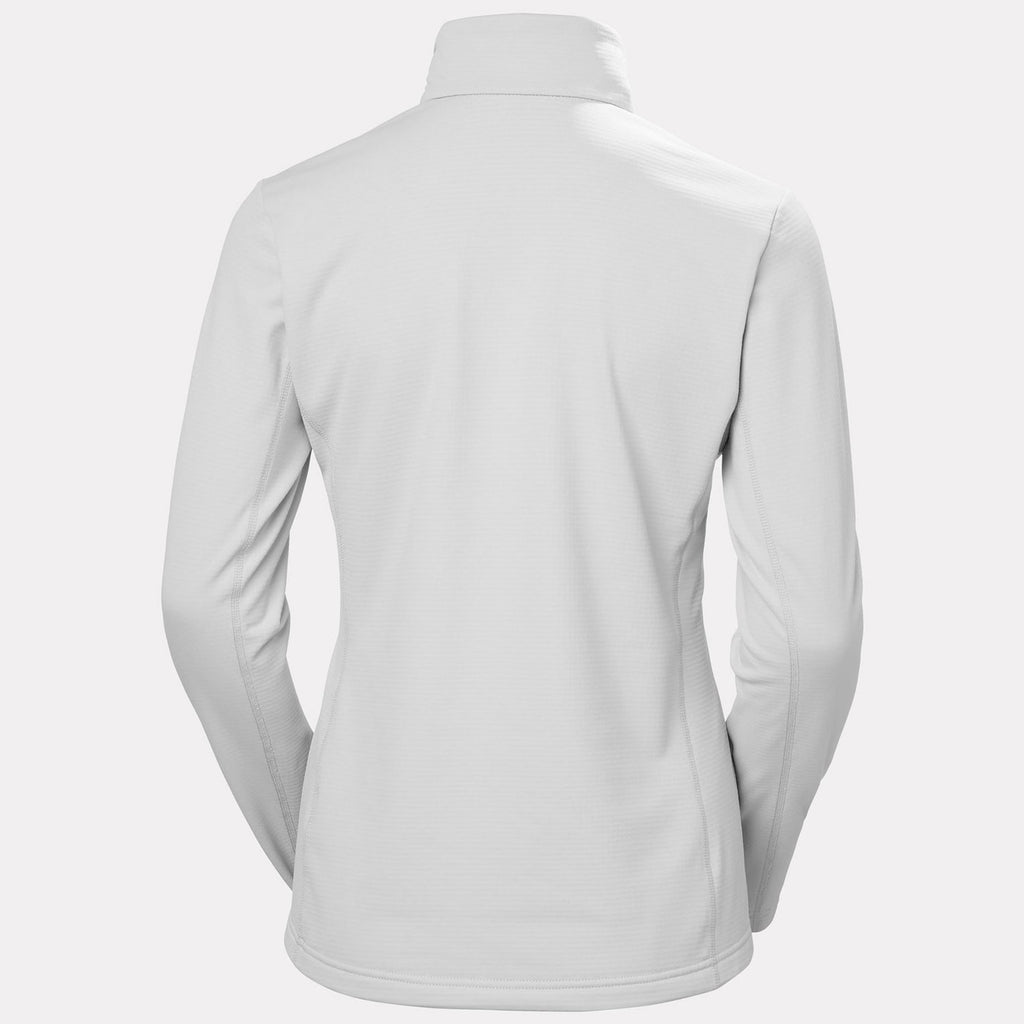 Helly Hansen Women's Versalite Half Zip Fleece in Grey Fog, back view. Photo: Helly Hansen