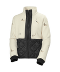 Helly Hansen Women's Bliss Hybrid Jacket in Cream Skiers Embroidery, front view. Photo: Helly Hansen