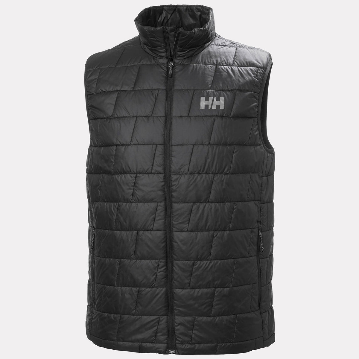 Helly Hansen Men's LIFALOFT Insulator Vest in Black, front view. Photo: Helly Hansen
