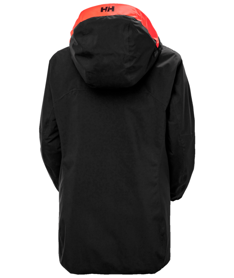 Helly Hansen Women’s Powshot Jacket in black, back view
