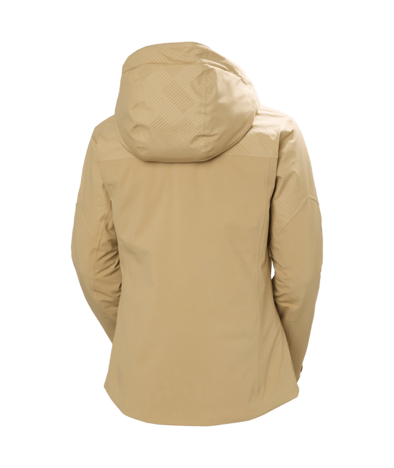 Helly Hansen Women’s Alphelia Jacket in elmwood plaid aop, back view